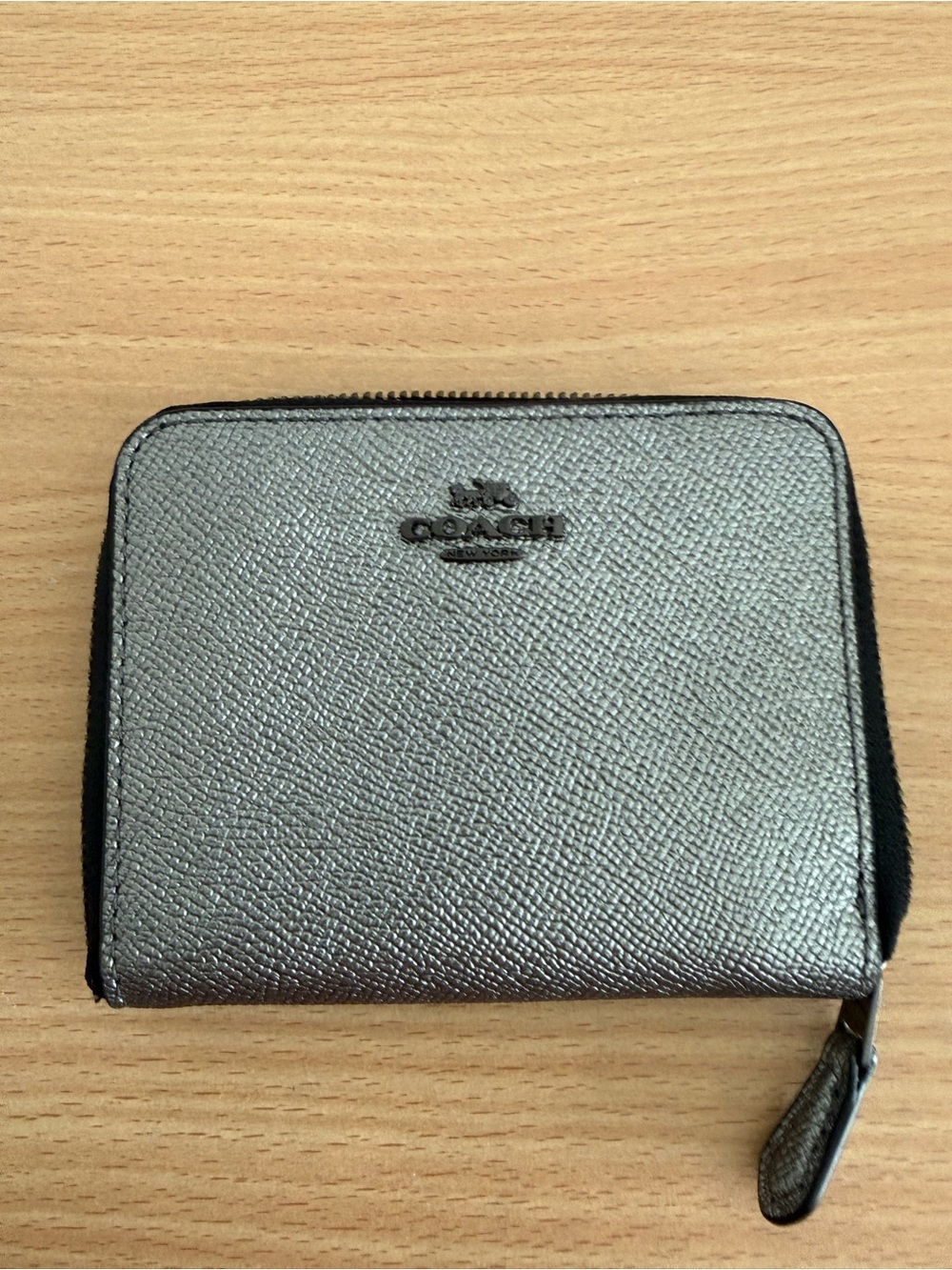 Coach Celestial Space Metallic Compact Wallet